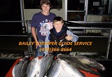 Striper fishing guide service